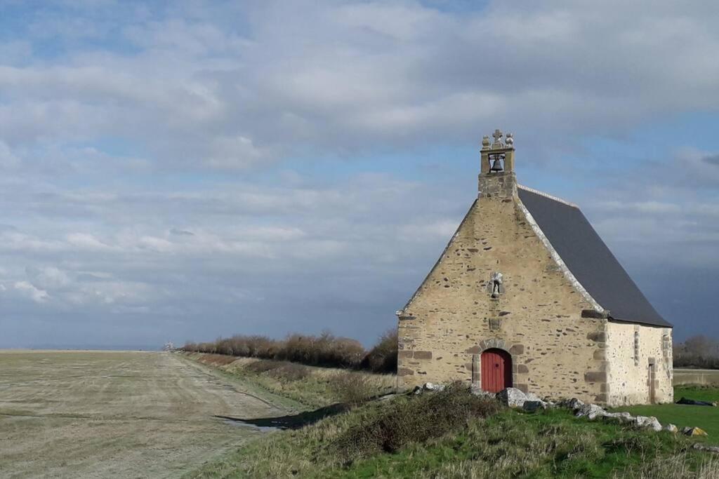 Vue Mer Pour Une Escale En Baie Du Mt-St-Michel Cherrueix Buitenkant foto